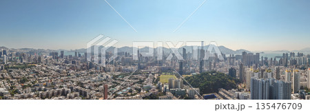 Jan 9 2022 ntral Kowloon Urban Skyline with Roads and Residential Towers 135476709