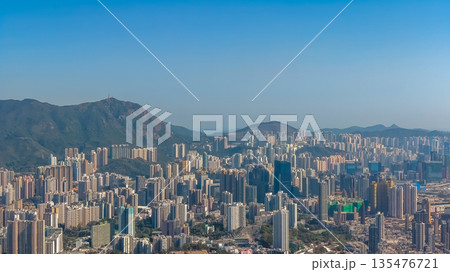 Jan 9 2022 Urban Landscape of Wong Tai Sin District in Hong Kong 135476721