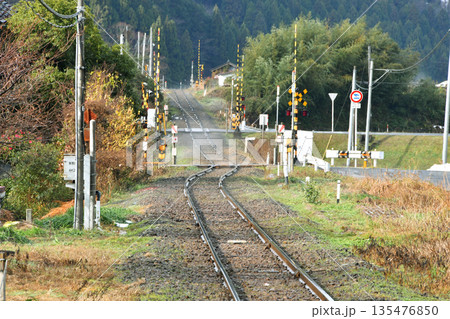 若桜鉄道の線路_02 若桜鉄道の線路_02 135476850
