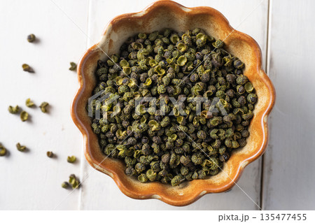 Spices: Sichuan peppercorns 135477455