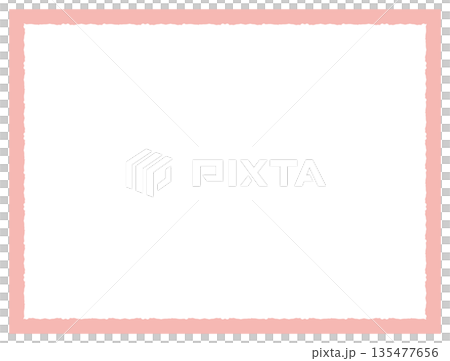 Hand-drawn cute frame/border - square 135477656