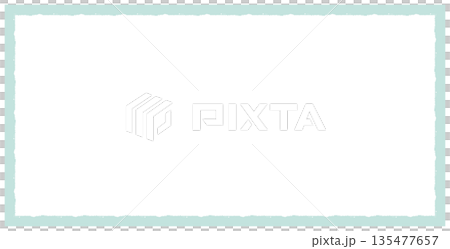 手描きの可愛いフレーム・枠　四角形　 135477657