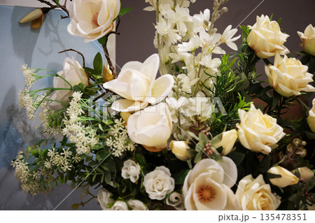 bunch of flowers decoration, focus selective bunch of flowers decoration, focus selective 135478351