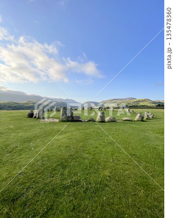 Castlerigg stone circle standing in english lake district landscape Castlerigg stone circle standing in english lake district landscape 135478360