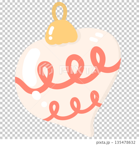 Cute Christmas Ornament Illustration Cute Christmas Ornament Illustration 135478632