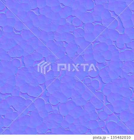 Clustered Bubbly Organic Surface Normal Map for 3D Design 135482010