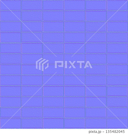 Grid Stack Bond Tile Normal Map for 3D Geometry 135482045