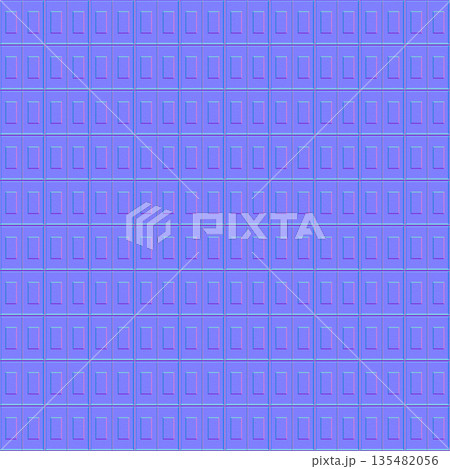 Vertical Rectangular Tile Normal Map Grid for 3D Materials Vertical Rectangular Tile Normal Map Grid for 3D Materials 135482056
