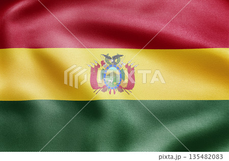 Bolivia state flag with multicolor stripes representing indigenous unity Bolivia state flag with multicolor stripes representing indigenous unity 135482083