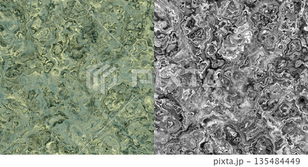 Seamless polished quartz surface.  Polished surface via an alpha channel. 135484449