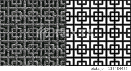 Seamless texture of metal wire fence. Steel background via an alpha channel. Seamless texture of metal wire fence. Steel background via an alpha channel. 135484485