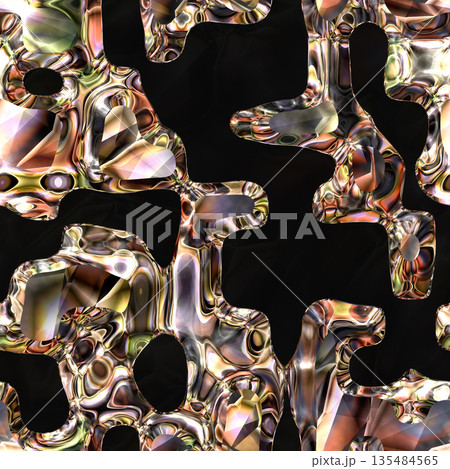 Abstract semless crystal pattern. Hi-res texture. 135484565