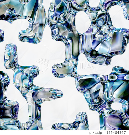 Abstract semless crystal pattern. Hi-res texture. 135484567
