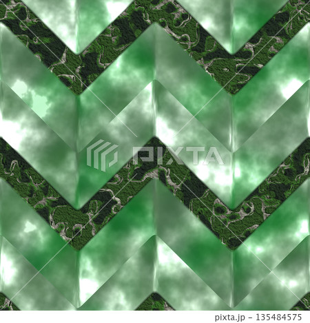Simple marble tile mosaic. Seamless natural stone pattern. 135484575
