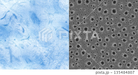 Seamless pattern of beer bubble foam on glass surface. Via an alpha channel of liquor drinks. Seamless pattern of beer bubble foam on glass surface. Via an alpha channel of liquor drinks. 135484807