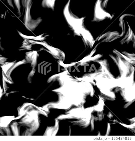 Vibrant fire seamless pattern with swirling flames. 135484815