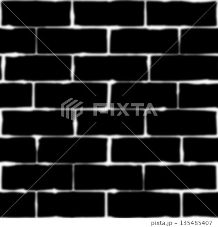 Seamless pattern of clay brick wall. Hi-res texture. 135485407