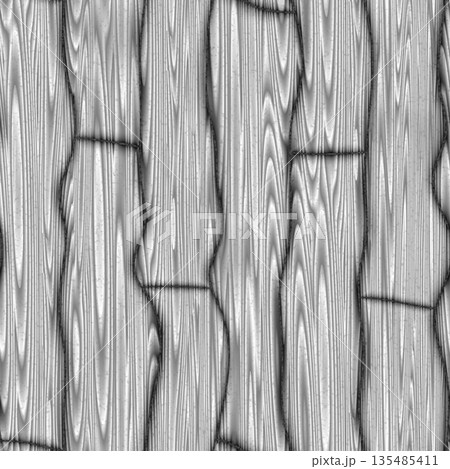 Seamless texture of parquet surface with a wavy pattern. Hi-res texture. 135485411