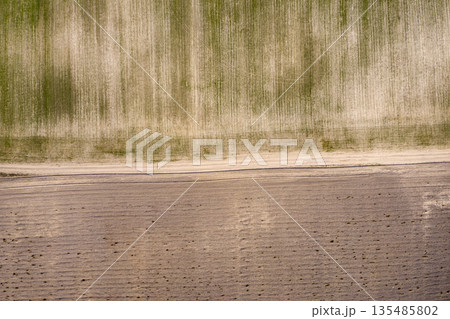 country road, view from above, aerial view country road, view from above, aerial view 135485802