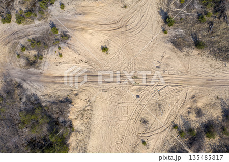country road, view from above, aerial view country road, view from above, aerial view 135485817