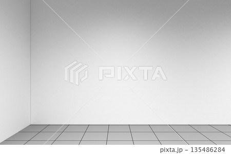 empty room, interior visualization, 3D illustration empty room, interior visualization, 3D illustration 135486284