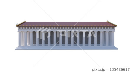 Parthenon, ancient greek temple, visualization, 3D illustration Parthenon, ancient greek temple, visualization, 3D illustration 135486617