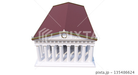 Parthenon, ancient greek temple, visualization, 3D illustration Parthenon, ancient greek temple, visualization, 3D illustration 135486624
