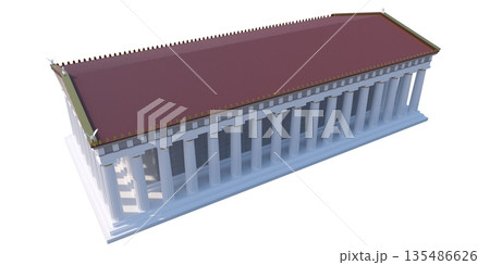 Parthenon, ancient greek temple, visualization, 3D illustration Parthenon, ancient greek temple, visualization, 3D illustration 135486626
