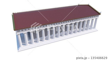 Parthenon, ancient greek temple, visualization, 3D illustration Parthenon, ancient greek temple, visualization, 3D illustration 135486629