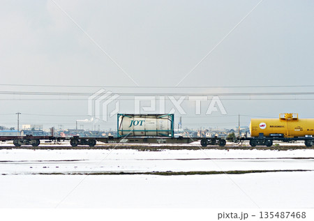 北陸本線　美川－加賀笠間　JR貨物　コキ106-540 135487468