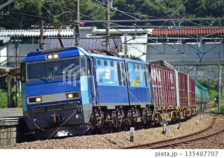 中央本線　上野原　JR貨物　EH200-12（高崎） 135487707