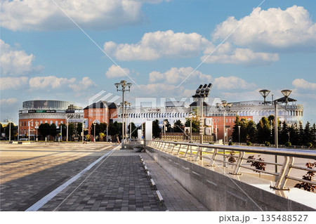 Minsk, Belarus, August 16, 2018, Zamok Shopping Center. Minsk, Belarus, August 16, 2018, Zamok Shopping Center. 135488527