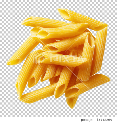 Colorful Easter Eggs Nestled in a Basket Filled With Flowers for Spring Celebration 135488691