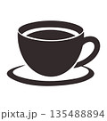 Coffee Cup Logo Isolated on White. Vector Illustration 135488894