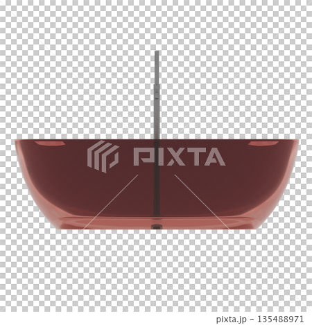 bathtub isolated on a white background, 3D illustration, and a CG render bathtub isolated on a white background, 3D illustration, and a CG render 135488971