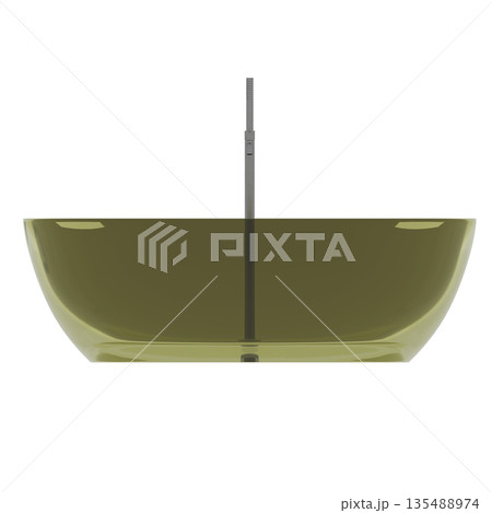 bathtub isolated on a white background, 3D illustration, and a CG render bathtub isolated on a white background, 3D illustration, and a CG render 135488974
