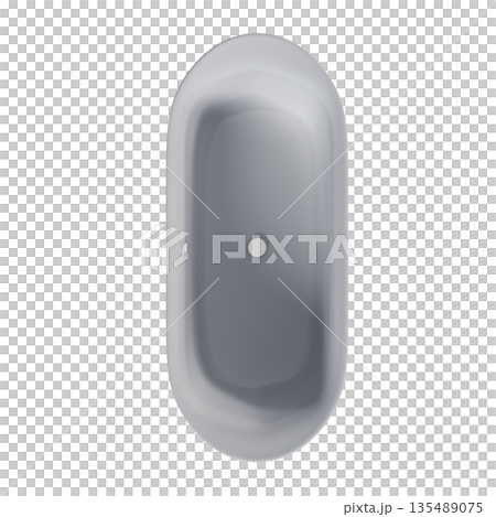 bathtub isolated on a white background, 3D illustration, and a CG render bathtub isolated on a white background, 3D illustration, and a CG render 135489075