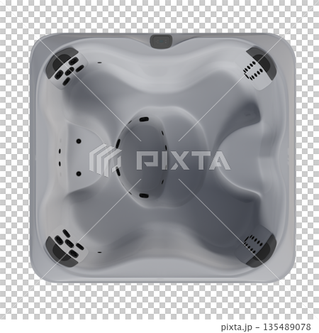 bathtub isolated on a white background, 3D illustration, and a CG render bathtub isolated on a white background, 3D illustration, and a CG render 135489078