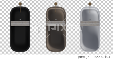 bathtub isolated on a white background, 3D illustration, and a CG render 135489103