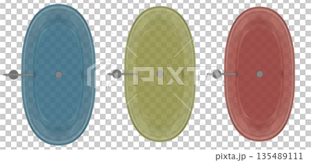 bathtub isolated on a white background, 3D illustration, and a CG render 135489111