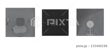 shower cabin isolated on transparent background, 3D illustration, cg render shower cabin isolated on transparent background, 3D illustration, cg render 135489199