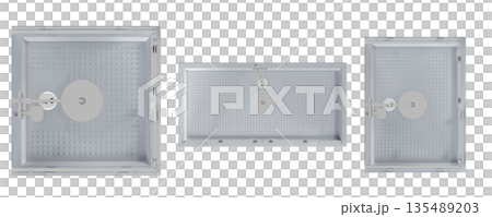shower cabin isolated on transparent background, 3D illustration, cg render shower cabin isolated on transparent background, 3D illustration, cg render 135489203