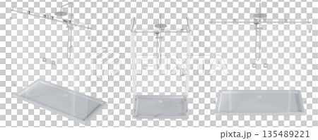 shower cabin isolated on transparent background, 3D illustration, cg render shower cabin isolated on transparent background, 3D illustration, cg render 135489221