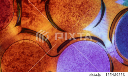 abstract background with bubbles, Vibrant Abstract Oil and Water Bubbles with Gradient Colors Background image. abstract background with bubbles, Vibrant Abstract Oil and Water Bubbles with Gradient Colors Background image. 135489258