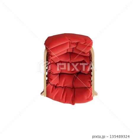 armchair isolate on a transparent background, comfortable furniture for home interior, 3D illustration, cg render armchair isolate on a transparent background, comfortable furniture for home interior, 3D illustration, cg render 135489324