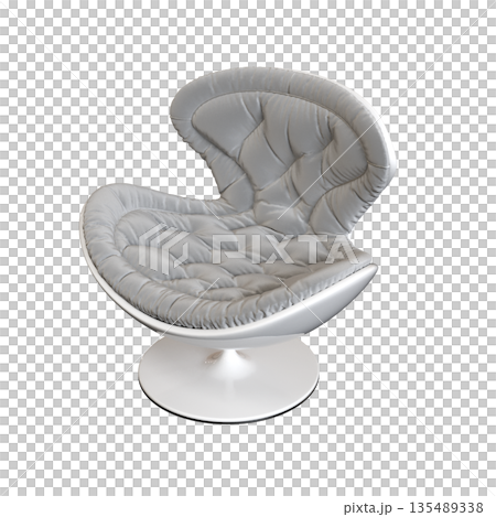 armchair isolate on a transparent background, comfortable furniture for home interior, 3D illustration, cg render armchair isolate on a transparent background, comfortable furniture for home interior, 3D illustration, cg render 135489338
