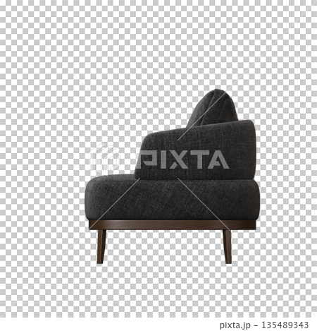 armchair isolate on a transparent background, comfortable furniture for home interior, 3D illustration, cg render armchair isolate on a transparent background, comfortable furniture for home interior, 3D illustration, cg render 135489343
