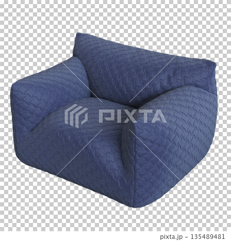 armchair isolate on a transparent background, comfortable furniture for home interior, 3D illustration, cg render armchair isolate on a transparent background, comfortable furniture for home interior, 3D illustration, cg render 135489481