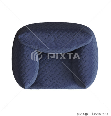 armchair isolate on a transparent background, comfortable furniture for home interior, 3D illustration, cg render 135489483