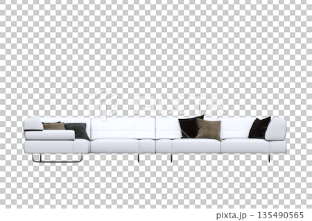 sofa isolate on a transparent background, interior furniture, 3D illustration, cg render sofa isolate on a transparent background, interior furniture, 3D illustration, cg render 135490565